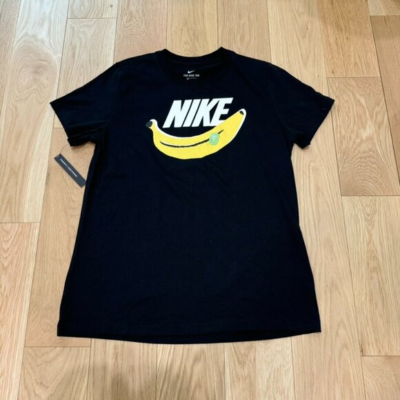 Nike Just Do It Banana T-Shirt Women's Medium - Picture 1 of 4
